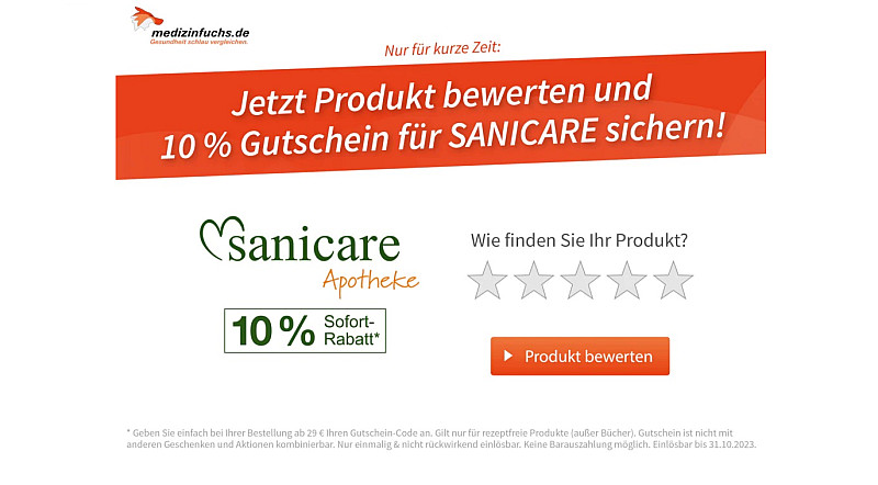 Gutschein von SANICARE Medizinfuchs