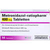 Metronidazol-ratiopharm 400mg Tabletten, 14 Stk., ratiopharm GmbH