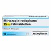 Mirtazapin-ratiopharm 15mg Filmtabletten, 10 Stk., ratiopharm GmbH