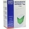 MEDIKAMENTENDISPENSER 7 Tage gr&uuml;n transp m Blinden
