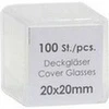 DECKGLAESER 20X20MM, 100 Stk., Param GmbH