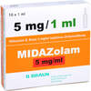Midazolam B.Braun 5mg/1ml Glas, 10x1 ml, B. Braun Melsungen AG