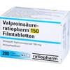 Valproinsäure-ratiopharm 150 magensaftres.Filmtab., 200 st, ratiopharm GmbH