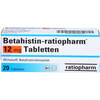 Betahistin-ratiopharm 12mg Tabletten, 20 Stk., ratiopharm GmbH