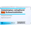 Zolmitriptan-ratiopharm 5mg Schmelztabletten, 12 st, ratiopharm GmbH