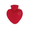 W&auml;rmflasche Herz 1.0 L Veloursbezug rot