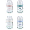 NUK Nature Sense Glasflasche 120ml 0-6m S
