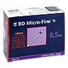 BD MICRO-FINE+ Insulinspr.0.5 ml U100 0.3x8 mm, 100 Stück, Docpharm GmbH