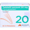 Tadalafil axcount 20 mg Filmtabletten, 12 ST, Axcount Generika GmbH