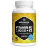 Vitamin D3 K2 2000 IE/100 ug hochdosiert, 240 Stk., Vitamaze GmbH