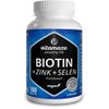 Biotin 10 mg hochdosiert + Zink + Selen, 180 Stk., Vitamaze GmbH