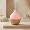 Aroma Diffuser f&uuml;r &Auml;therische &Ouml;le LED Holz Wei&szlig;