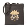 Baumwoll-Tragetasche, anthrazit, Design-Print "No Mud No Lotus"