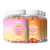 yuicy Hair & Golden Tan Glow | Vitamine für Haar Teint hochdosiert, vegan, zuckerreduziert 360 St Fruchtgummi