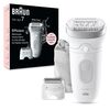 Braun - Epilierer "Silk-épil 7-041" in Weiß und Silber