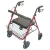 RUSSKA Days XXL Rollator, höhenverstellbar mit gepolsteter Sitzbank, belastbar bis 178 kg