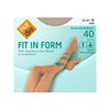 NUR DIE Feinstrumpfhose Fit in Form Große Größen 40 DEN - perle - 52-56, 1 st, NUR DIE