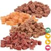 Softwürfel 4-Pack 4 Sorten vom Lamm, Hühnchen, Rind, Ente - 89% Fleischanteil 0,4 kg Futter