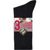 NUR DER Socken Ohne Gummi 3er Pack - schwarz Größe 47-50 3 St Strümpfe