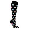 SupCare St&uuml;tzstr&uuml;mpfe schwarz bunte Kreise 1 Pk
