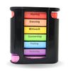 Frohbach 7-Tage-Tablettenbox Schwarz