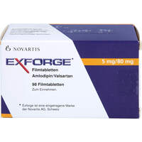 Exforge 5mg/80mg Filmtabletten, 98 st, kohlpharma GmbH