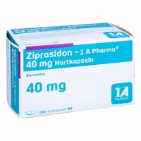 Ziprasidon - 1 A Pharma 40mg Hartkapseln, 100 ST, 1 A Pharma GmbH