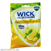 WICK Zitrone & Natürliches Menthol ohne Zucker, 72 Gramm, Dallmann's Pharma Candy GmbH