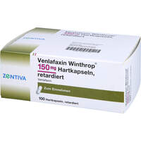 Venlafaxin Winthrop 150 mg Hartkaps. retardiert, 100 st, Zentiva Pharma GmbH