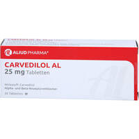 Carvedilol Al 25mg Tabletten, 30 Stk., Aliud Pharma GmbH
