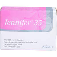 Jennifer 35 2 mg/0.035 mg Filmtabletten, 21 st, Aristo Pharma GmbH