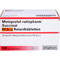 Metoprolol-ratiopharm Succinat 47.5 mg Retardtbl, 100 st, ratiopharm GmbH