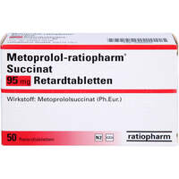 Metoprolol-ratiopharm Succinat 95 mg Retardtbl, 50 st, ratiopharm GmbH