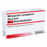 Metoprolol-ratiopharm Succinat 95 mg Retardtbl, 50 st, ratiopharm GmbH