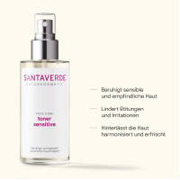 aloe vera toner sensitive, 100 ml, SANTAVERDE GmbH