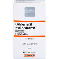 Sildenafil ratiopharm 25mg Filmtabletten, 4 Stk., ratiopharm GmbH