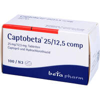 Captobeta 25/12.5 comp, 100 st, betapharm Arzneimittel GmbH