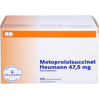 Metoprololsuccinat Heumann 47.5mg Retardtabletten, 100 st, Heumann Pharma GmbH & Co. Generica KG