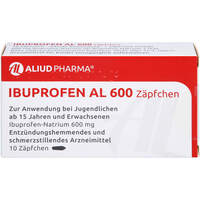 Ibuprofen AL 600 Zäpfchen, 10 st, Aliud Pharma GmbH