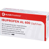 Ibuprofen AL 600 Zäpfchen, 10 st, Aliud Pharma GmbH