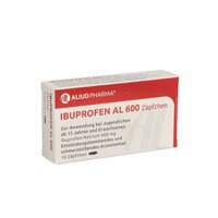Ibuprofen AL 600 Zäpfchen, 10 st, Aliud Pharma GmbH