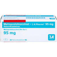 Metoprololsuccinat - 1 A Pharma 95mg Retardtab, 30 Stk., 1 A Pharma GmbH