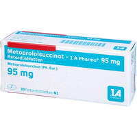 Metoprololsuccinat - 1 A Pharma 95mg Retardtab, 30 Stk., 1 A Pharma GmbH