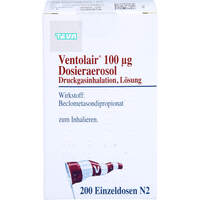 Ventolair 100ug Dosieraerosol 200Hub, 1 st, TEVA GmbH