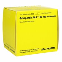 Gabapentin AAA 100mg Hartkapseln, 100 st, Aaa - Pharma GmbH