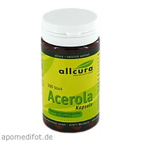 Acerola Kapseln, 100 Stück, Allcura Naturheilmittel GmbH