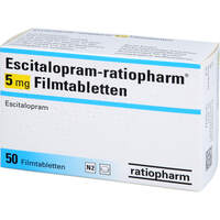 Escitalopram-ratiopharm 5 mg Filmtabletten, 50 Stk., ratiopharm GmbH