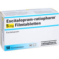 Escitalopram-ratiopharm 5 mg Filmtabletten, 50 Stk., ratiopharm GmbH