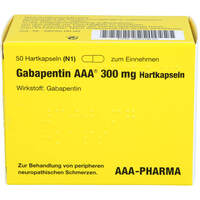 Gabapentin AAA 300mg Hartkapseln, 50 Stk., Aaa - Pharma GmbH