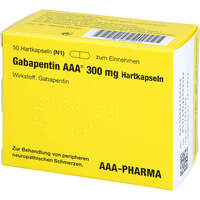 Gabapentin AAA 300mg Hartkapseln, 50 Stk., Aaa - Pharma GmbH